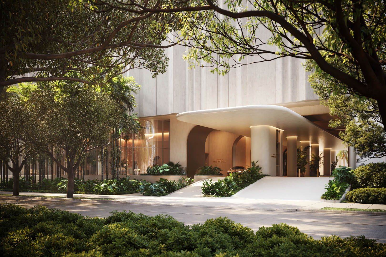 The Residences at 1428 Brickell — garden entrance