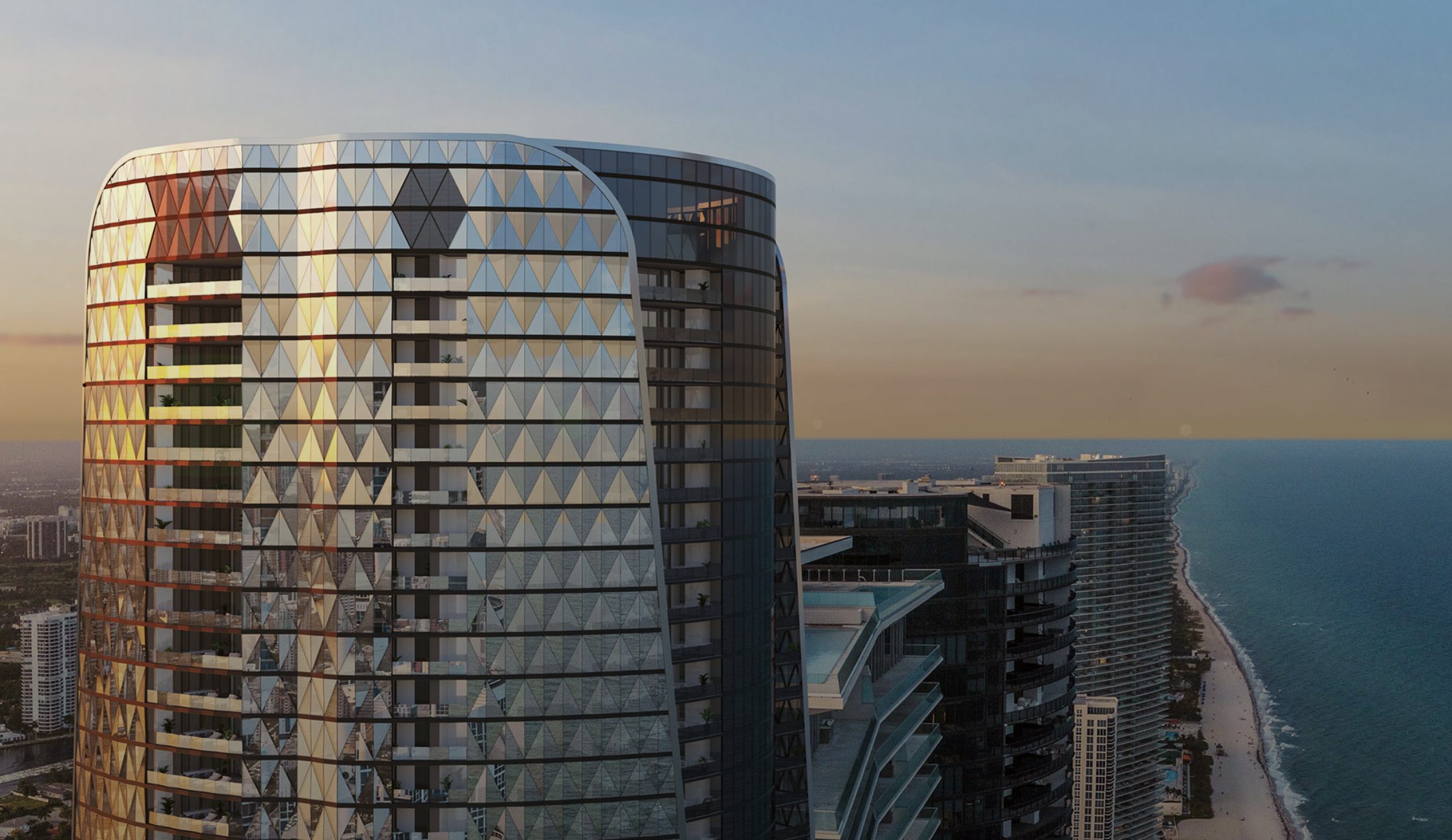 Bentley Residences Miami — tower rising over the Sunny Isles Beach oceanfront