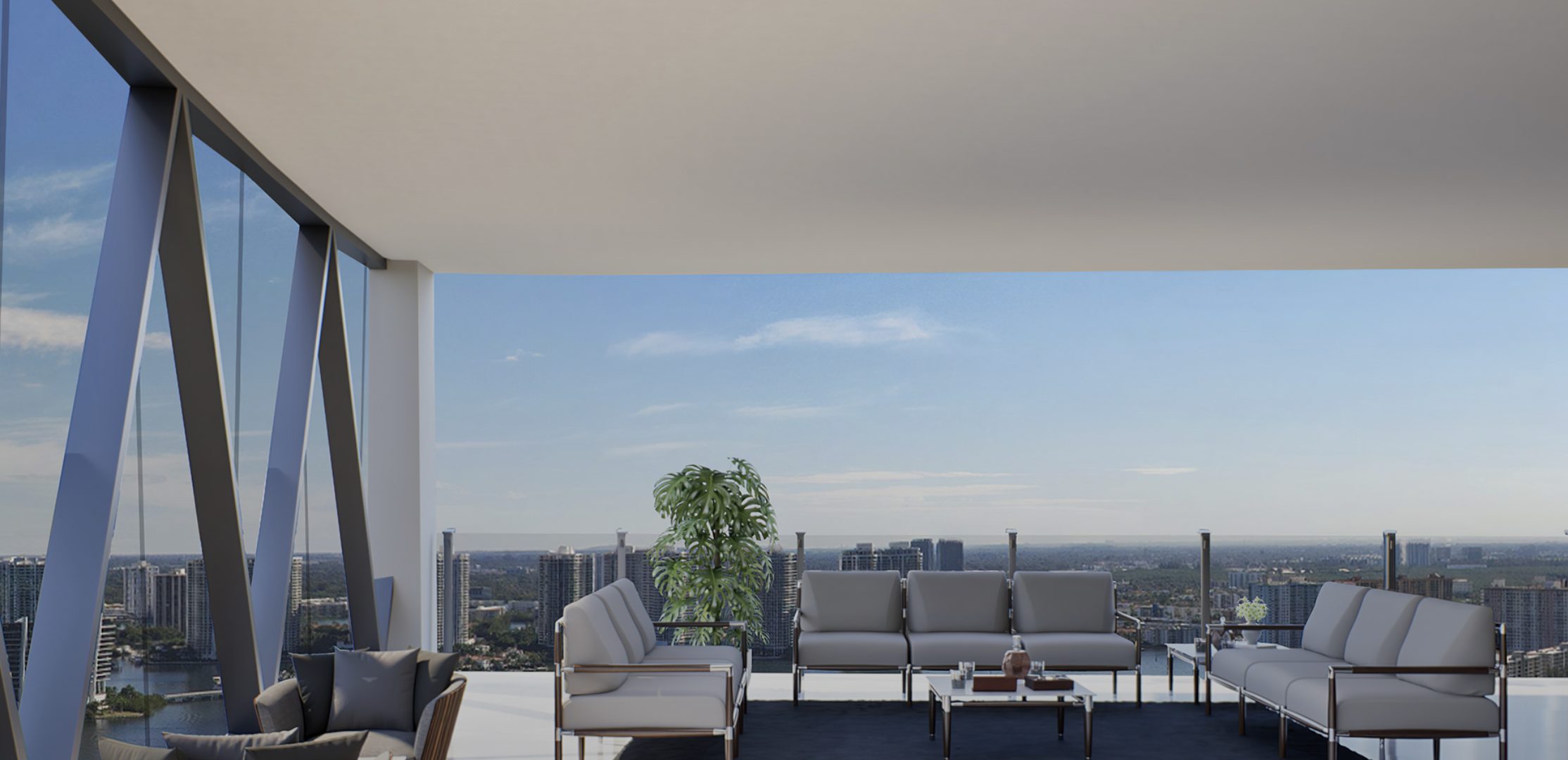Bentley Residences Miami — Residence Bentayga sunset terrace