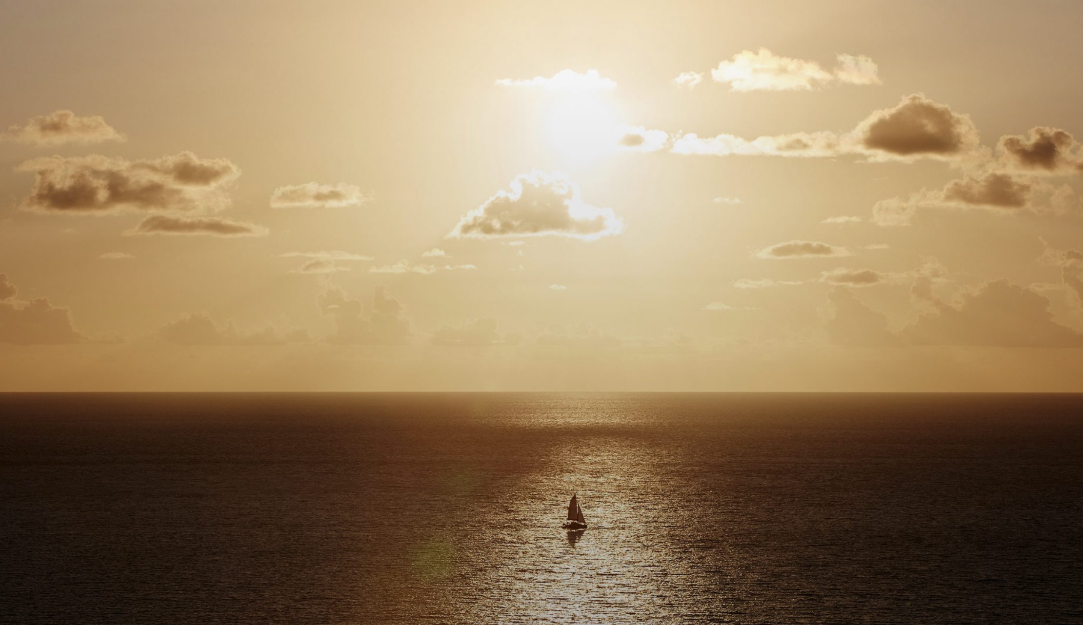 Bentley Residences Miami — sunset over the Atlantic from Sunny Isles Beach