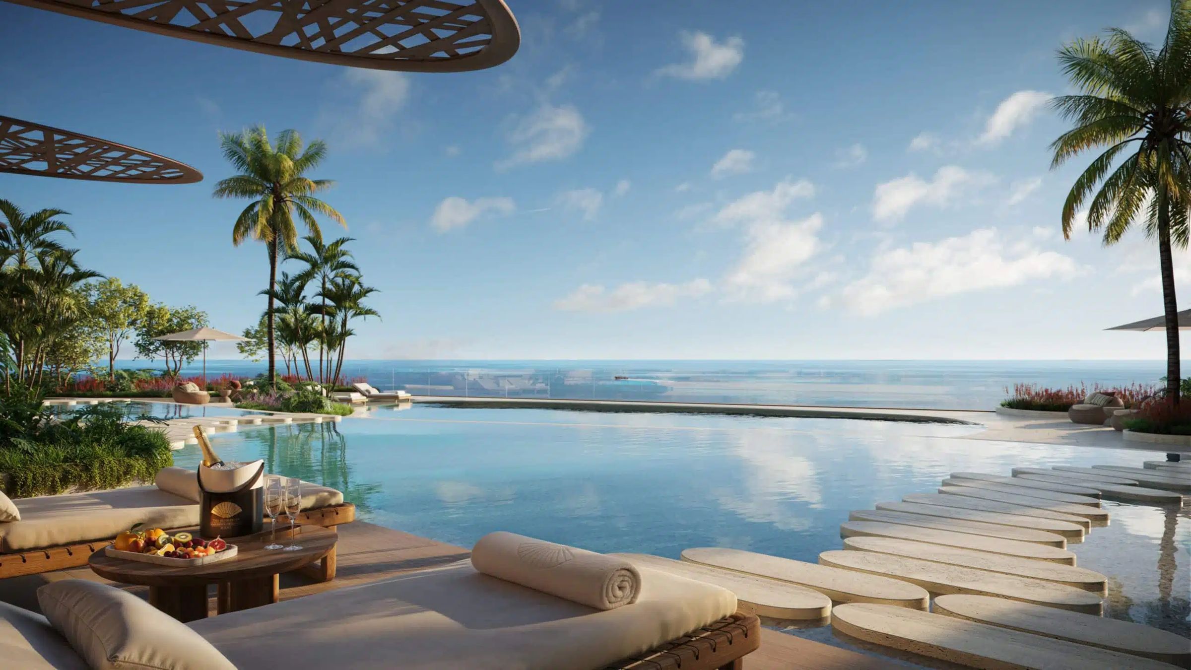 The Residences at Mandarin Oriental, Miami — lagoon pool on Brickell Key