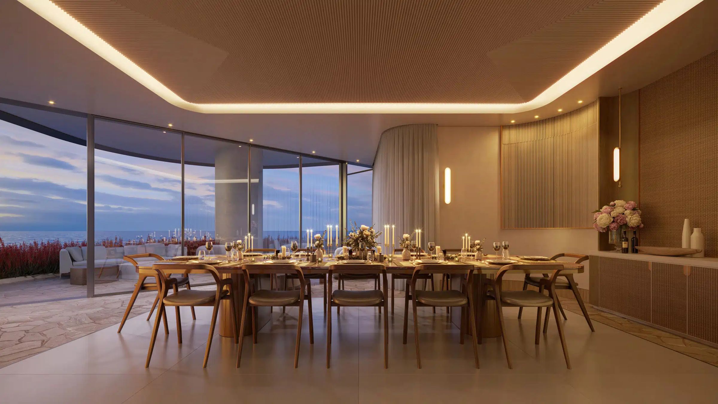 The Residences at Mandarin Oriental, Miami — private dining room