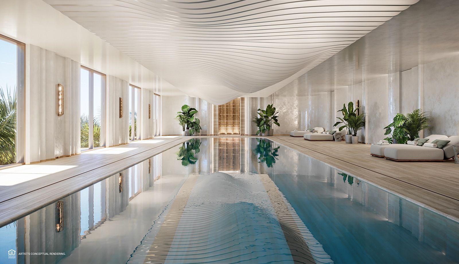 The St. Regis Residences, Miami — indoor lap pool
