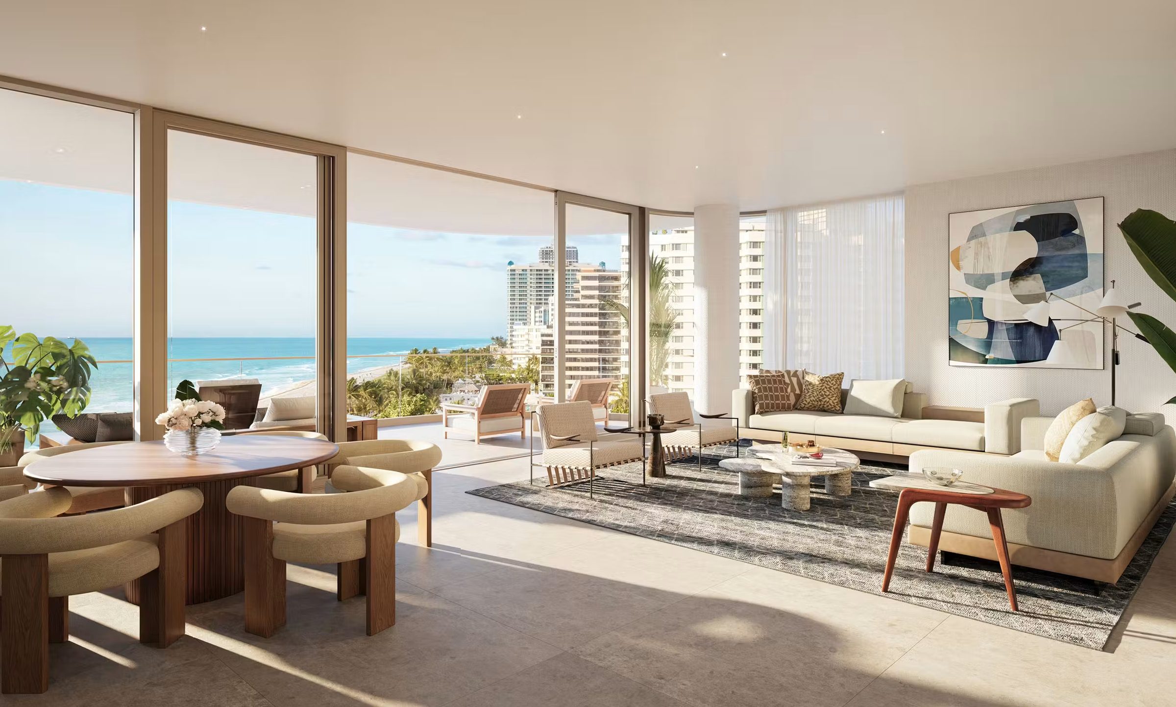 The Perigon Miami Beach — living and dining room