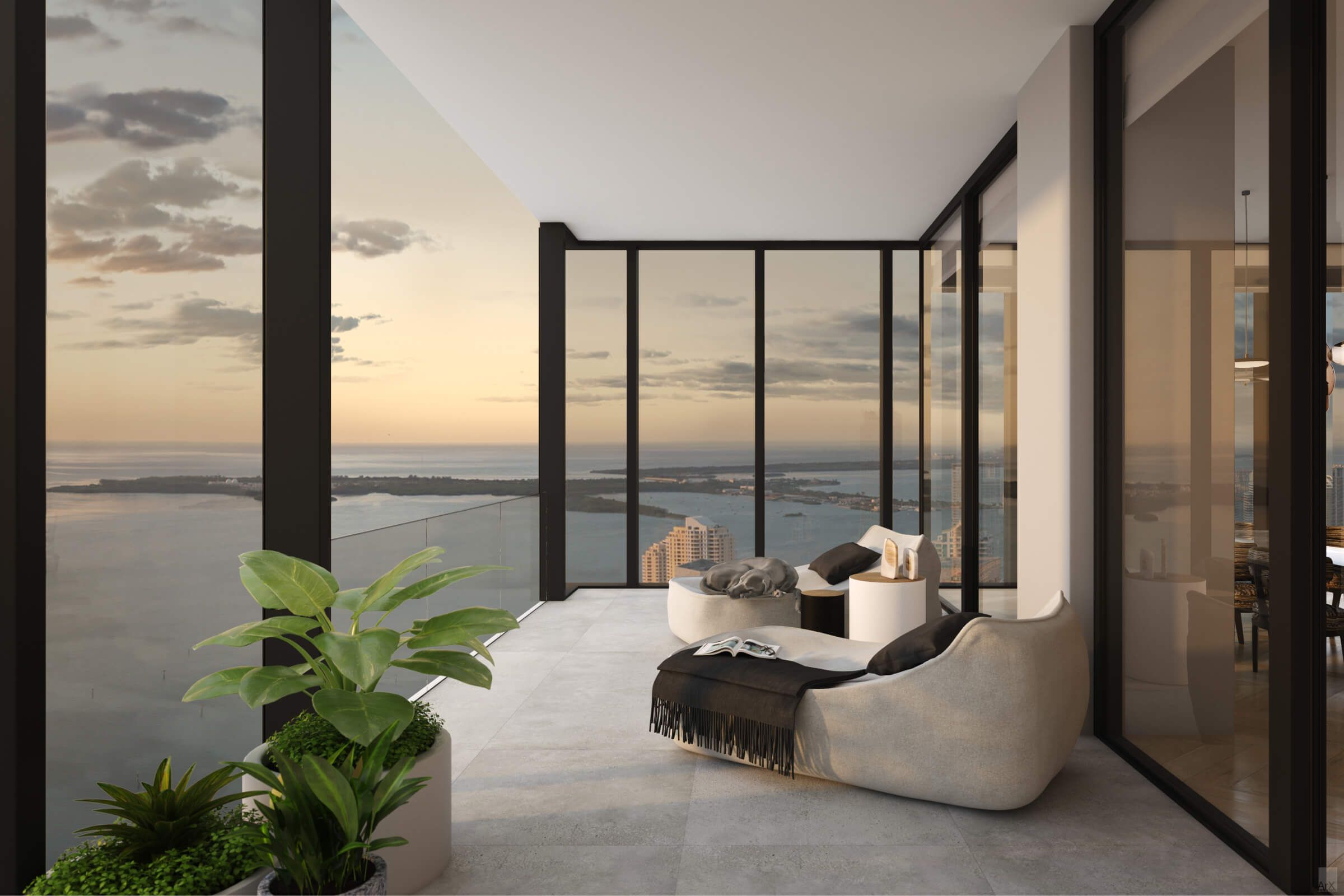 Waldorf Astoria Residences Miami — residence terrace